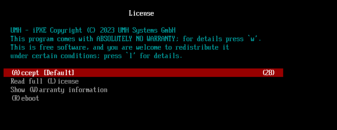 Read and Accept the License
