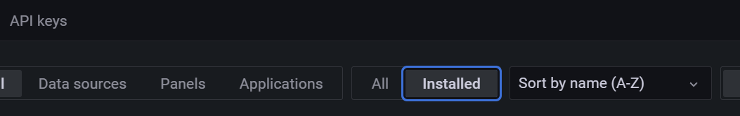 Show installed grafana plugins